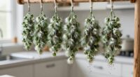 dry chia seed heads carefully