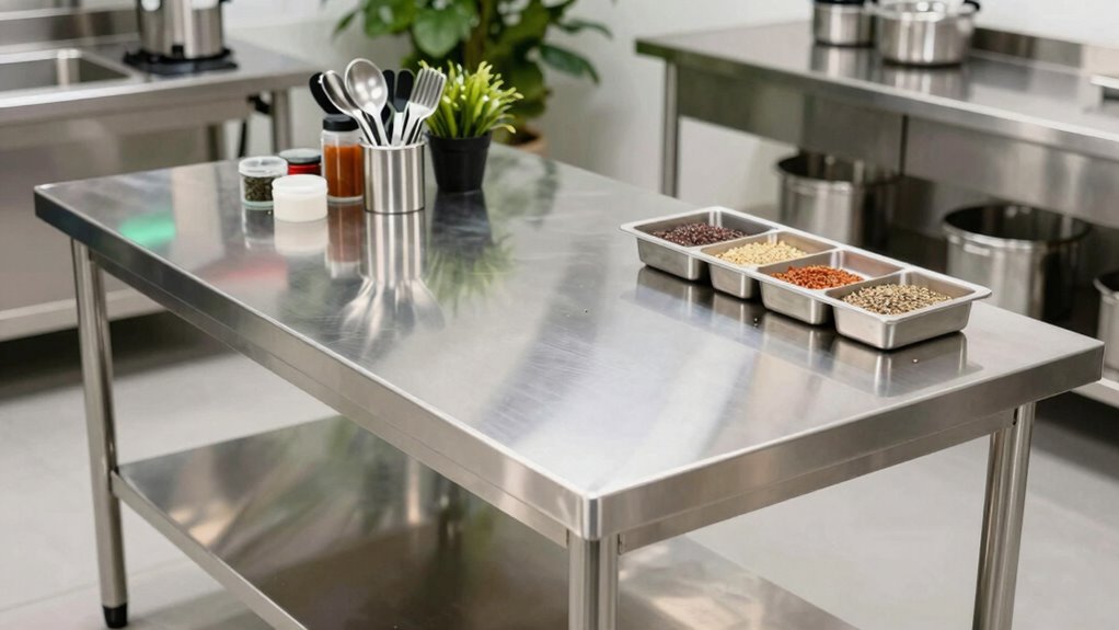 durable hygienic ergonomic prep tables