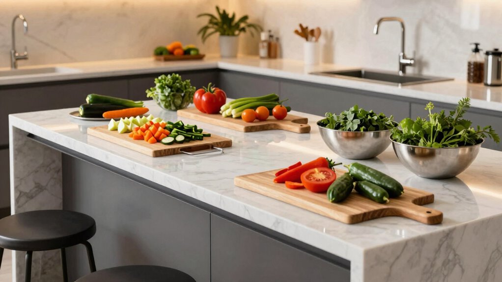 efficient organized kitchen workspace