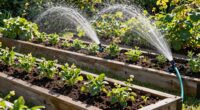 efficient watering for raised beds