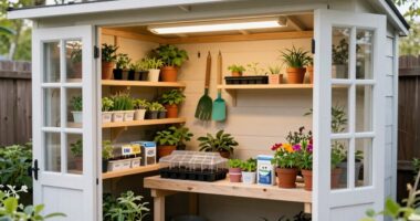 garden shed seed starting