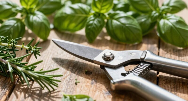 herb and seed gardening tools