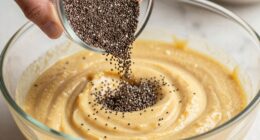 incorporate chia seeds evenly