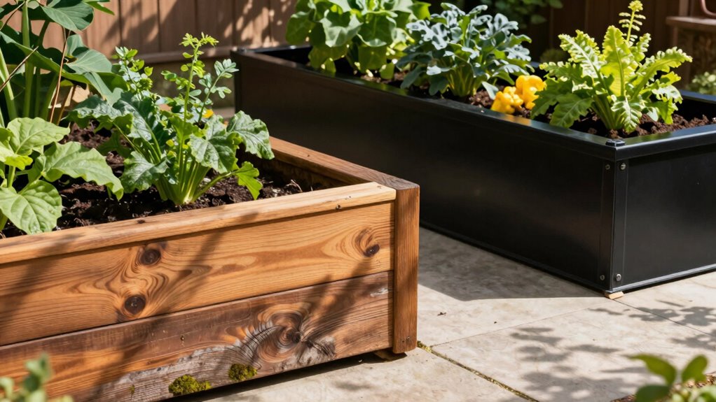 metal versus cedar beds