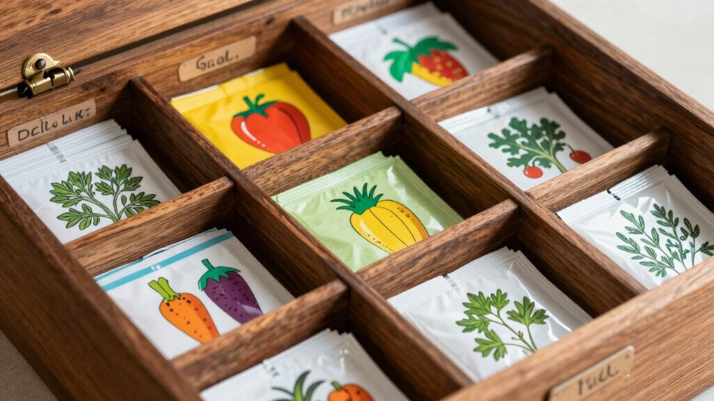organized durable seed storage