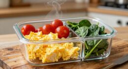 organized healthy breakfast storage