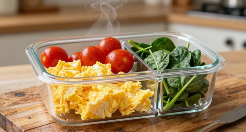 organized healthy breakfast storage
