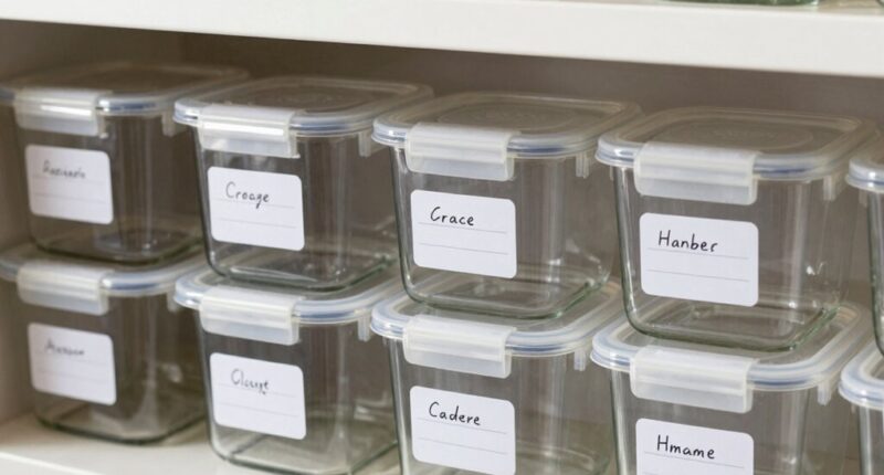 organized pantry labeling