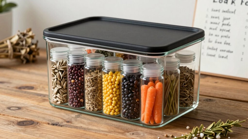 proper airtight seed storage