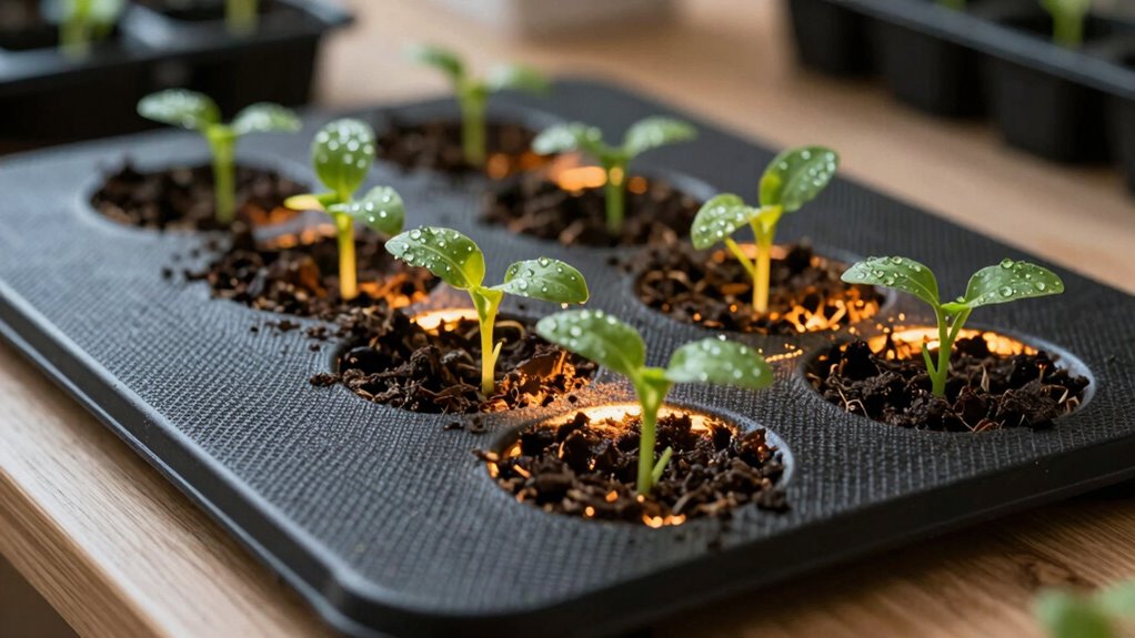 seedling growth requires balanced moisture