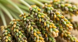 seeds mature and turn brown