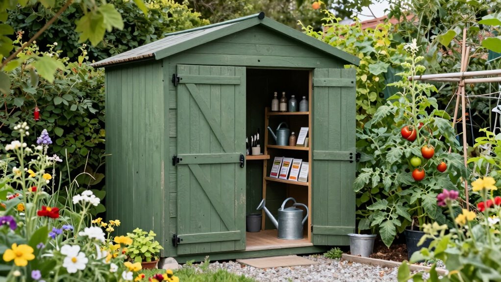 shed organization and protection
