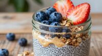 vegan chia breakfast jars