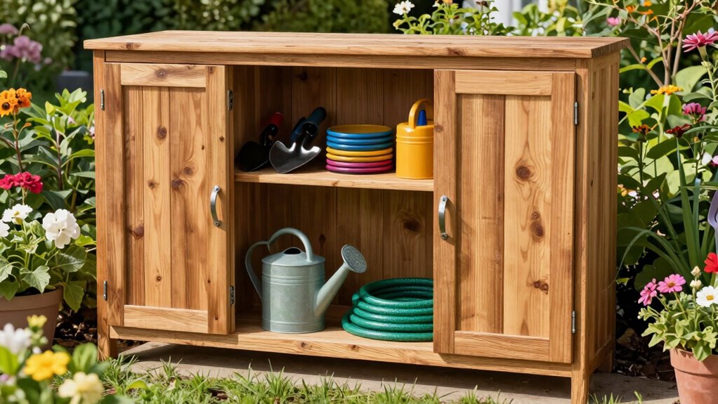 weatherproof organized gardening storage