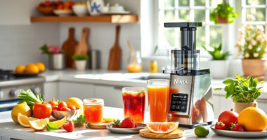 Fresh Summer Juices with Ninja NeverClog Cold Press Juicer