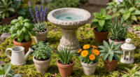 Plant These 8 Herbs Around Your Bird Bath to Encourage More Birds and Deter Pests