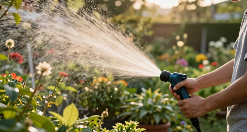 This Outdoor Misting System Keeps Me Cool and My Plants Lush in the Heat – and It's on Sale for Prime Day
