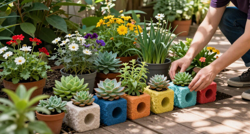 Cinder Blocks Get A Bad Rap, But They're Actually An Amazing Container Garden Alternative – And They Cost Less Than $3!