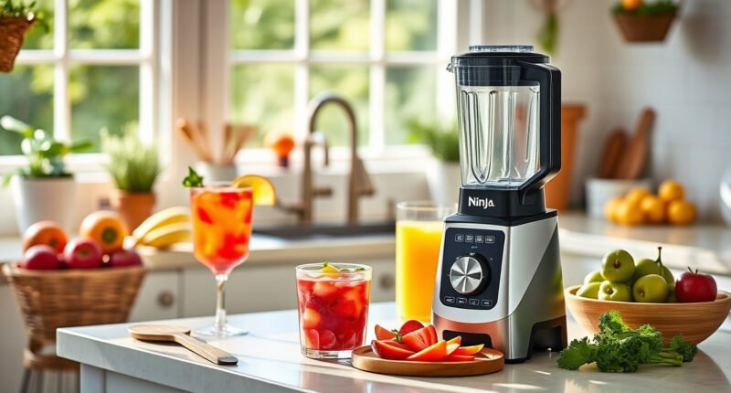 Cool Down with a Summer Smoothie Using Ninja BC151EM Blast Portable Blender