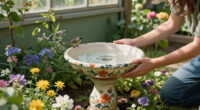 DIY A Border Bird Bath For A Flurry Of Flowers And Feathered Friends This Summer