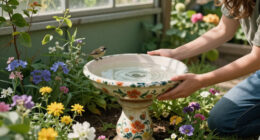 DIY A Border Bird Bath For A Flurry Of Flowers And Feathered Friends This Summer