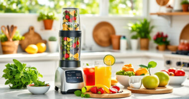 Summer Fruit Smoothie with Ninja BC151EM Blast Portable Blender