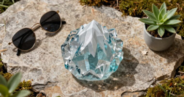 suspended glacier forms translate climate change into an interactive installation in shanghai