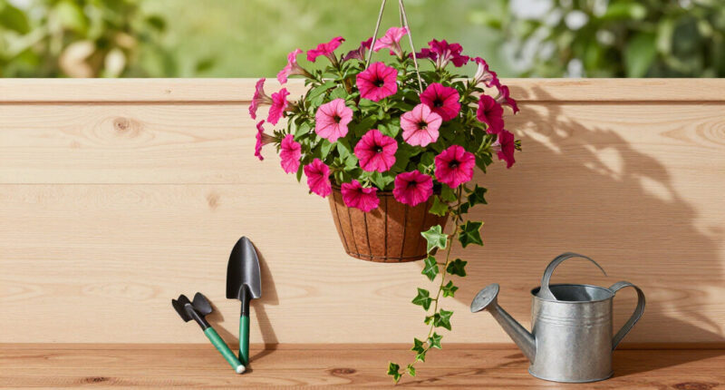 6 Simple Ways To Give Hanging Baskets A Refresh In August – And Keep Containers Looking Lush All Fall