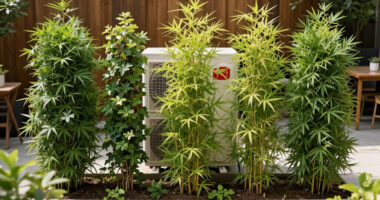 These 5 Fast-Growing Plants Hide AC Units Beautifully And Reduce Sound – Without Blocking Airflow