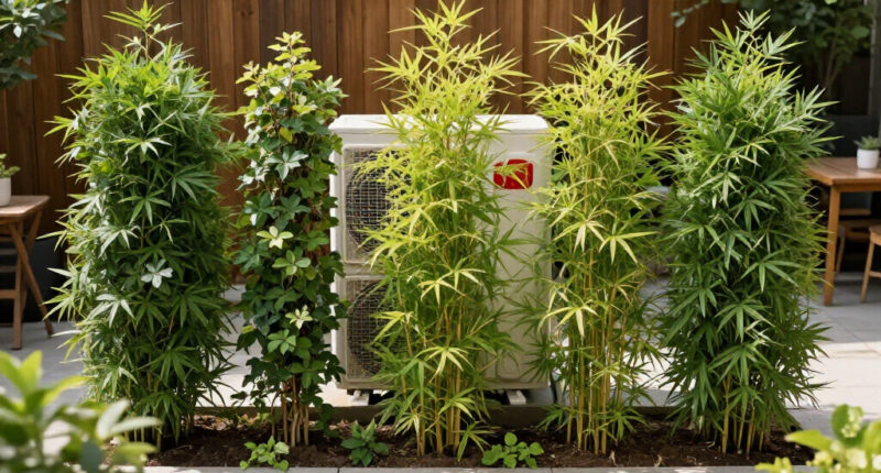 These 5 Fast-Growing Plants Hide AC Units Beautifully And Reduce Sound – Without Blocking Airflow