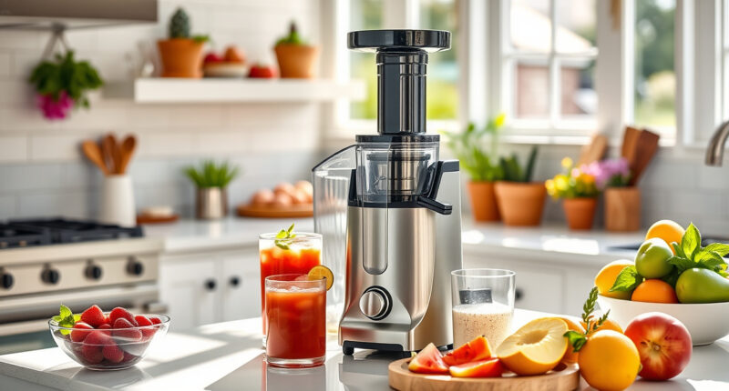 Effortless Pool Party Juicing with the Ninja NeverClog Cold Press Juicer