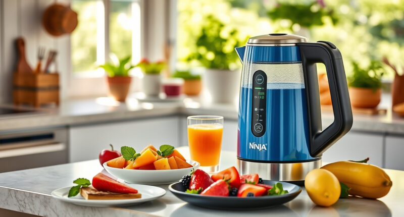 Host Effortlessly with the Ninja KT200BL Precision Temperature Electric Kettle