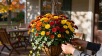 Step-by-Step To A Fall Hanging Basket Full Of Color And Charm