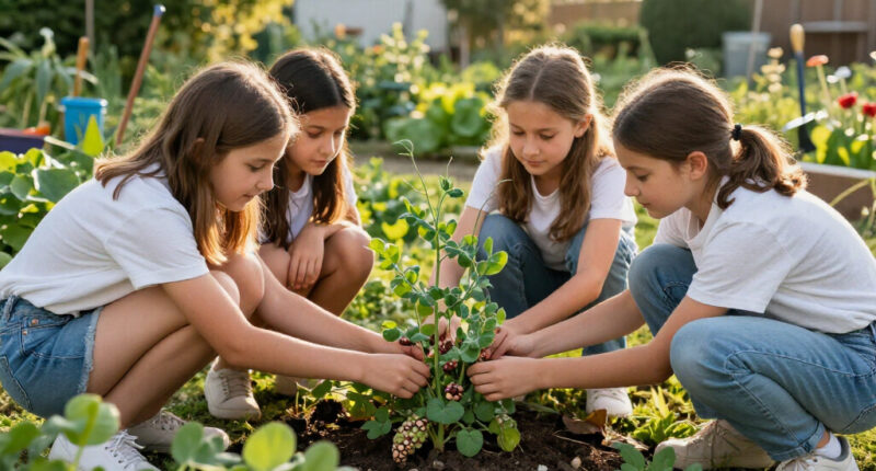 Three Schoolgirls In Kinsale Pulled Up A Pea Plant Covered In Warts (2016)