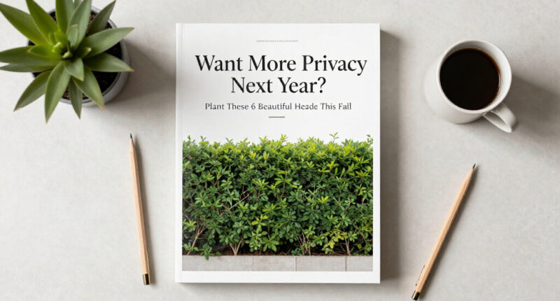 Want More Privacy Next Year? Plant These 6 Beautiful Hedges This Fall For Natural Screening From Prying Eyes