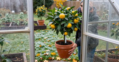 Got Fruit Trees In Pots? This Is The Temperature That Signals It’s Time To Move Them Indoors