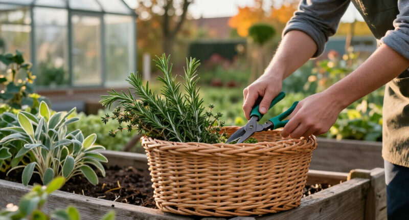 How To Harvest Herbs For Winter Cooking Before The First Frost