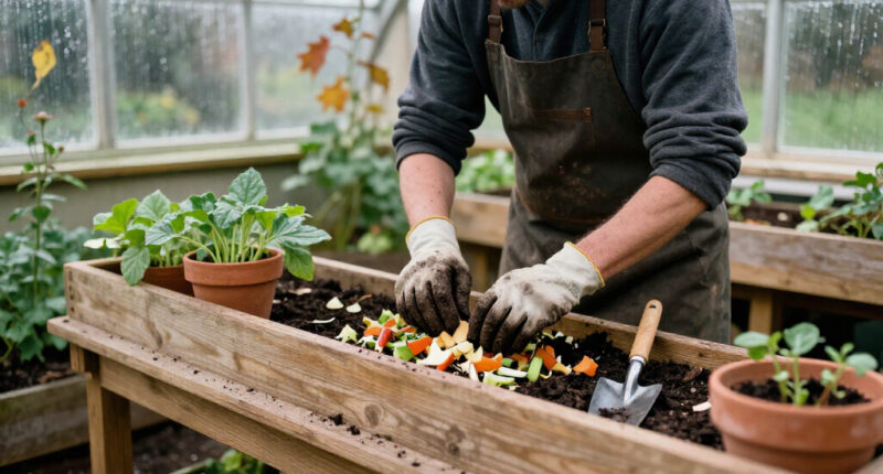 My 6-Ingredient Fall Soil Recipe Turns Kitchen Scraps Into Garden Gold – No Compost Bin Required